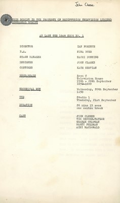 Lot 128 - Tv Script