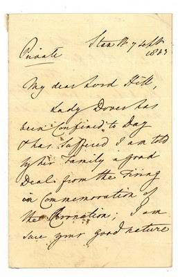 Lot 270 - Palmerston (Henry John Temple, Viscount of)