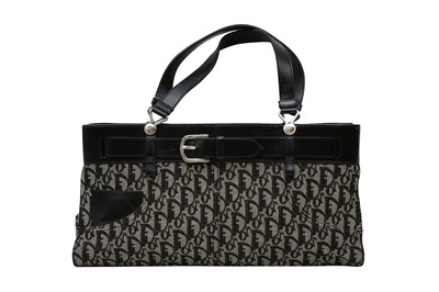 Lot 854 - Christian Dior Black Oblique Jeans Pocket Tote