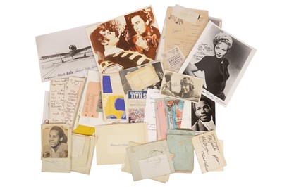 Lot 22 - Autograph Collection.- Celebrities