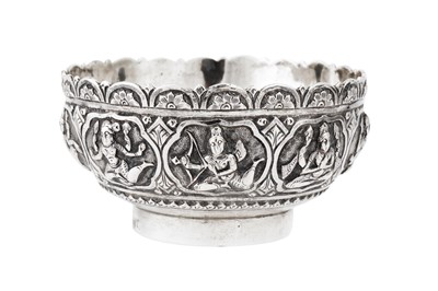 Lot 365 - A late 19th century Anglo – Indian unmarked silver bowl, Madras circa 1890