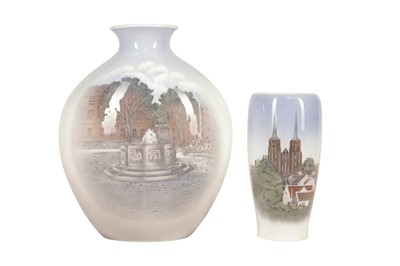 Lot 226 - ONE BING&GRONDHAL VASE AND ONE COPENHAGEN VASE