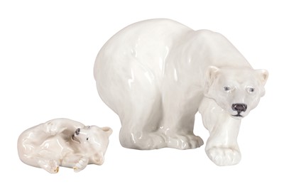 Lot 222 - A PAIR OF COPENHAGEN POLAR BEARS, circa 1969-1974