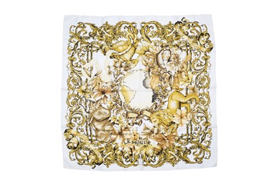 Lot 555 - Christian Dior 'Le Monde' Silk Print Scarf