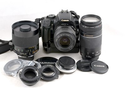 Lot 591 - Canon EOS 400D DSLR Outfit.