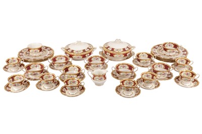 Lot 217 - A ROYAL ALBERT LADY HAMILTON PATTERN DINNER SET