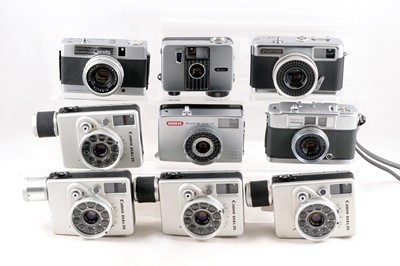 Lot 456 - Group of 9 Half Frame Cameras (with Faults).