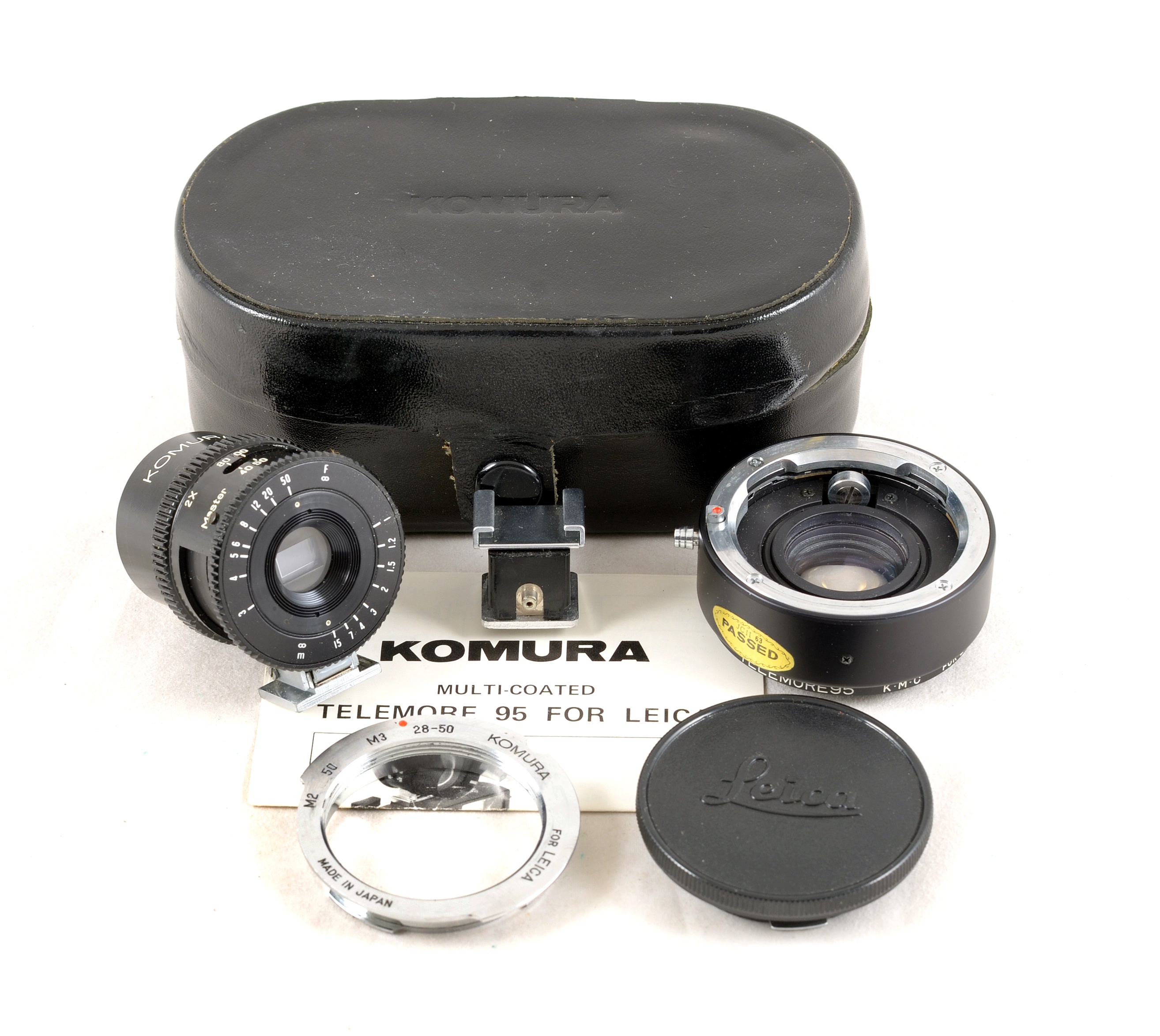 KOMURA TELEMORE95 テレコンバーター 付属品セット Lot 235 - A Rare Komura Telemore 95 x2 Converter Set