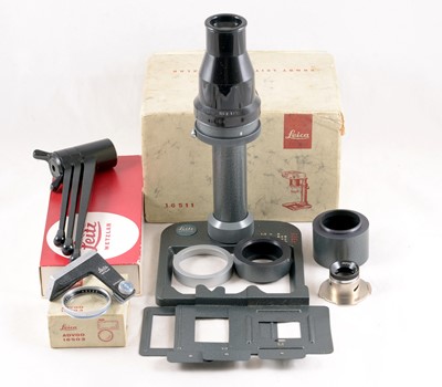Lot 228 - A Leitz ADVOO for Leica IIIg Cameras & Other Close-up Accessories.