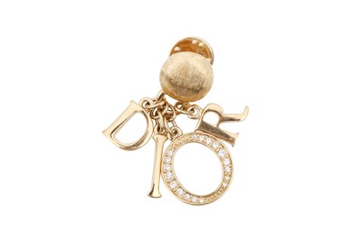 Lot 553 - Christian Dior Logo Letter Charm Brooch