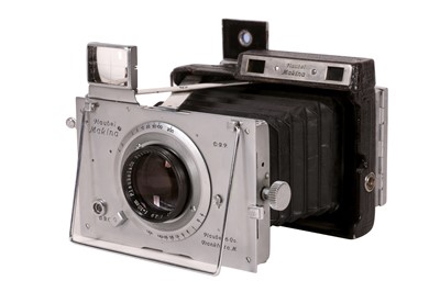 Lot 326 - A Plaubel Makina II Strut Folding Rangefinder Camera