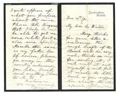 Lot 343 - George V, King of the United Kingdom