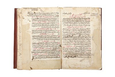 Lot 412 - THREE RELIGIOUS MANUSCRIPTS
