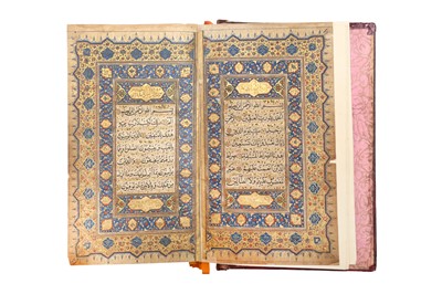 Lot 400 - A FINE MUGHAL INDIAN QUR’AN