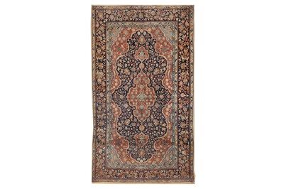 Lot 64 - A FINE KASHAN RUG, CENTRAL PERSIA