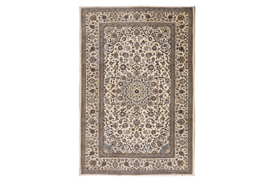 Lot 82 - A FINE KASHAN CARPET, CENTRAL PERSIA