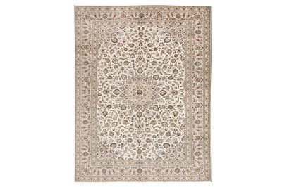 Lot 90 - A FINE KASHAN CARPET, CENTRAL PERSIA