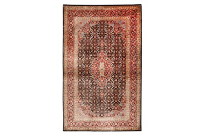 Lot 75 - AN EXTREMELY FINE CHINESE SILK RUG