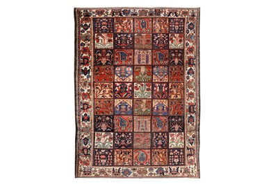 Lot 101 - AN ANTIQUE BAKHTIARI GARDEN DESIGN CARPET, WEST PERSIA