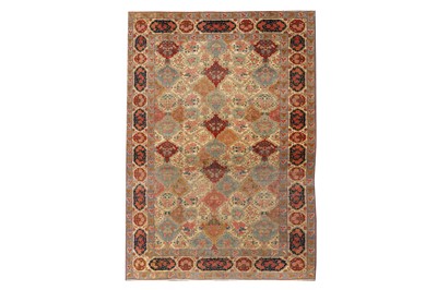 Lot 85 - A VERY FINE ANTIQUE QUM CARPET, CENTRAL PERSIA