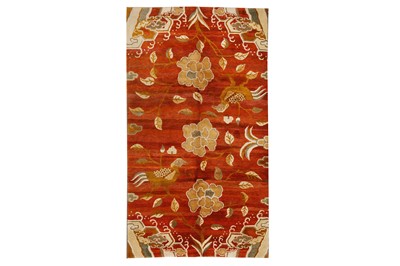 Lot 32 - A FINE TIBETAN MEDITATION CARPET