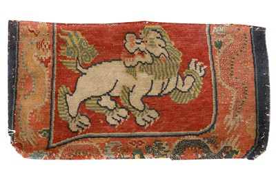 Lot 45 - AN ANTIQUE TIBETAN FRAGMENT