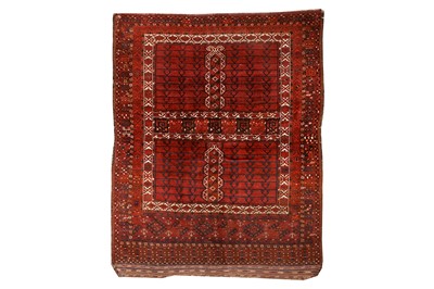 Lot 36 - AN ANTIQUE ENGSI RUG, TURKEMENISTAN