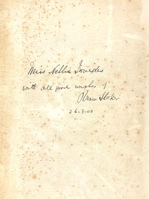 Lot 54 - Stoker (Bram) Personal Reminiscences of Henry Irving, PRESENTATION COPY