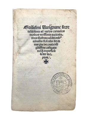 Lot 12 - Medicine.- Varignana (Guglielmo)