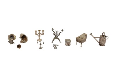 Lot 1152 - GROUP OF ELEVEN SILVER MINIATURES
