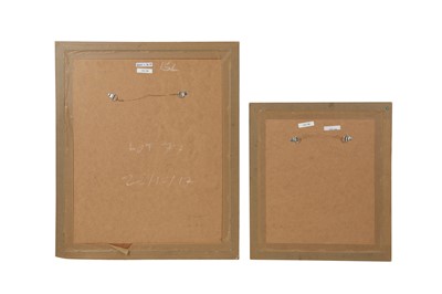Lot 73 - TWO COMPOSITE MURAQQA' ALBUM CALLIGRAPHIC PANELS WITH THE 'SIX SCRIPTS'