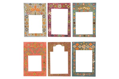 Lot 87 - SIX DECORATED DÉCOUPAGED BORDERS FROM THE NASIR AL-DIN SHAH ALBUM