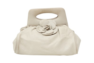 Lot 712 - Chanel Ivory Camelia Frame Clutch