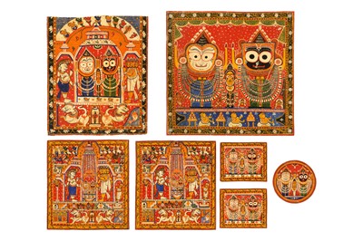 Lot 253 - SEVEN PATTACHITRA PAINTINGS