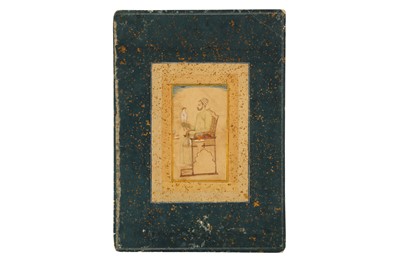 Lot 320 - A SEATED PORTRAIT OF MUHAMMAD ADIL SHAH, SULTAN OF BIJAPUR (1601 - 1656)