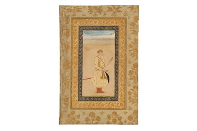 Lot 317 - A STANDING PORTRAIT OF SEYYED LASHKAR KHAN BAKHSHI UL-MULK