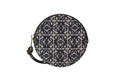 Lot 155 - Loewe Navy Anagram Cookie Charm Purse