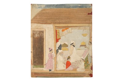 Lot 345 - A VISITOR INTERRUPTING A PRAYER