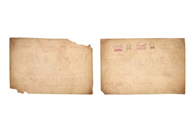 Lot 274 - TWO SKETCHES FROM A RAMAYANA SERIES