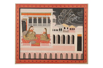 Lot 240 - AN ILLUSTRATION FROM AN ASHTA NAYIKA SERIES: VASAKASAJJA NAYIKA