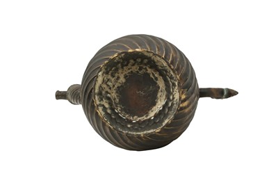 Lot 310 - A BRONZE EWER (AFTABA) WITH MAKARA HANDLE