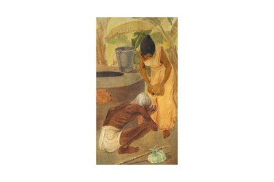 Lot 389 - A VISITOR AT THE WELL