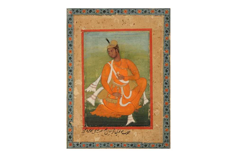 326 - A SEATED PORTRAIT OF A DECCANI PRINCE, PROBABLY ALI ADIL SHAH II (1657–1672) OF BIJAPUR