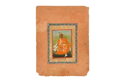 Lot 326 - A SEATED PORTRAIT OF A DECCANI PRINCE, PROBABLY ALI ADIL SHAH II (1657–1672) OF BIJAPUR