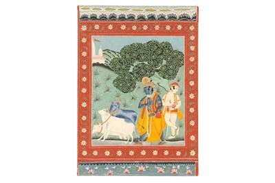 Lot 263 - KRISHNA AND BALARAMA AS COWHERDERS