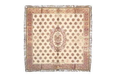 Lot 318 - A COMMEMORATIVE BROCADED SILK HANGING FOR QUEEN VICTORIA'S JUBILEE