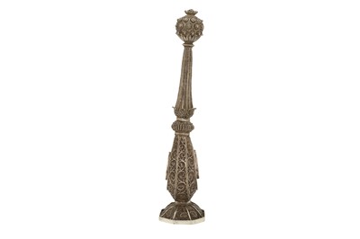 Lot 293 - A SILVER FILIGREE ROSEWATER SPRINKLER (GULABPASH)