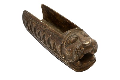 Lot 284 - A LION-SHAPED MARBLE SPOUT