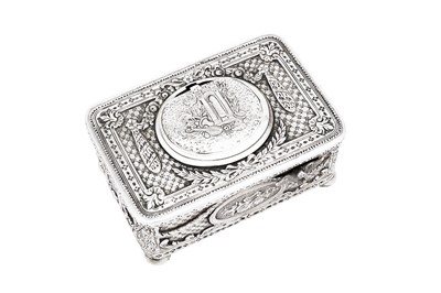 Lot 300 - An early 20th century German silver cased singing bird box, circa 1920 by Karl Griesbaum