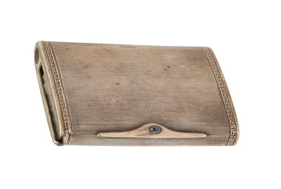 Lot 60 - AN EARLY 20TH CENTURY GERMAN 800 STANDARD SILVER CIGARETTE CASE, PFORZHEIM CIRCA 1910 BY LOUIS KUPPENHEIM